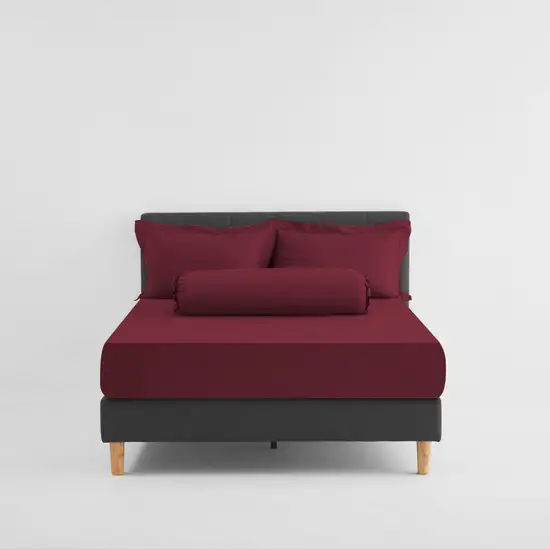 LOTUS ATTITUDE BASIC BED SHEET 3.5FT(3pcs.) - BURGUNDY Оригинал