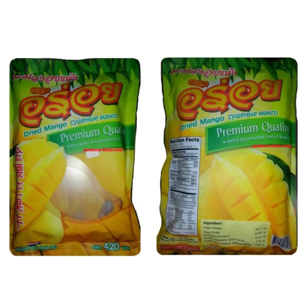 Манго сушеное премиум качества Dried Mango Premium Quality, 420 гр. Таиланд
