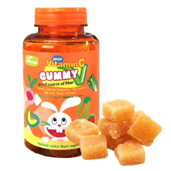 Мармелад вегетарианский детский с витамином C MaxxLife Veggie Gummy Vitamin С, 48 шт. Таиланд