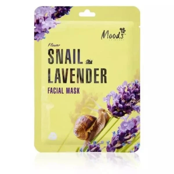 Маска для лица “Улитка + Лаванда” Moods Snail Lavander Facial Mask