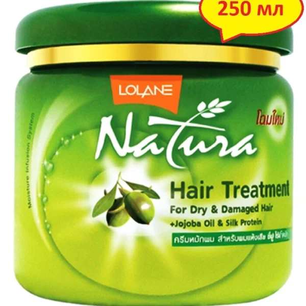 Маска для волос Lolane Natura с маслом Жожоба и Протеинами Шелка, 250 мл. Таиланд