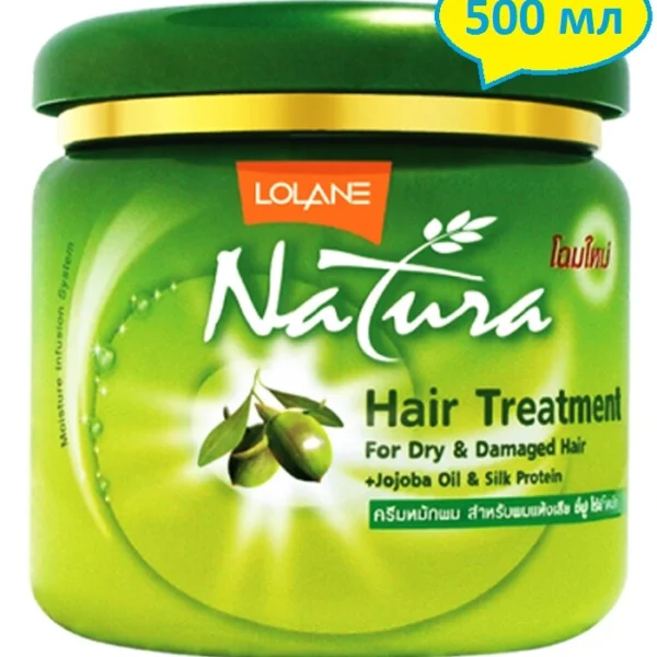 Маска для волос Lolane Natura с маслом Жожоба и Протеинами Шелка, 500 мл. Таиланд