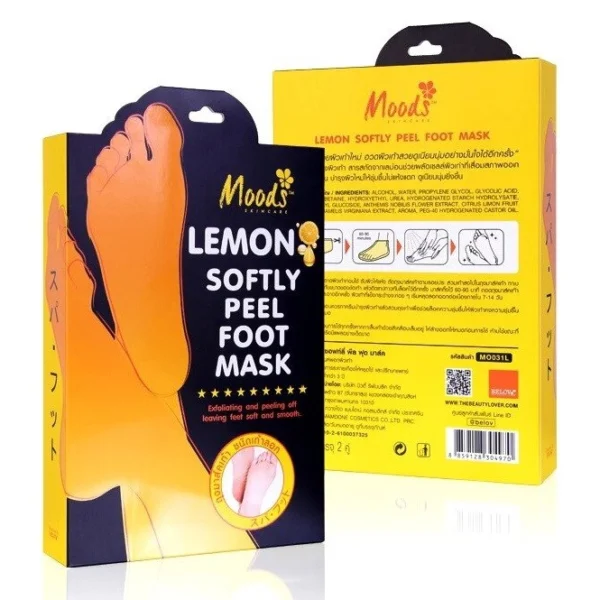 Маска-пиллинг для ног Moods Lemon Softly Peel Foot Mask, Таиланд