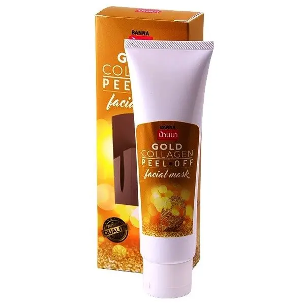 Маска-пленка с Биозолотом и Коллагеном Banna Gold Collagen Peel off Facial Mask, 120 мл., Таиланд