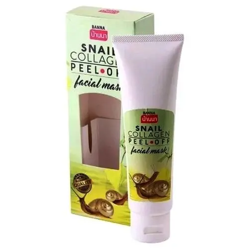 Маска-пленка с Коллагеном и Слизью Улитки Banna Snail Collagen Peel off Facial Mask, 120 мл., Таиланд