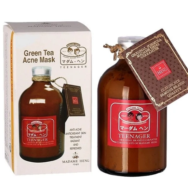 Маска против акне и воспалений для проблемной кожи Madame Heng Green Tea Acne Mask, 50 гр., Таиланд