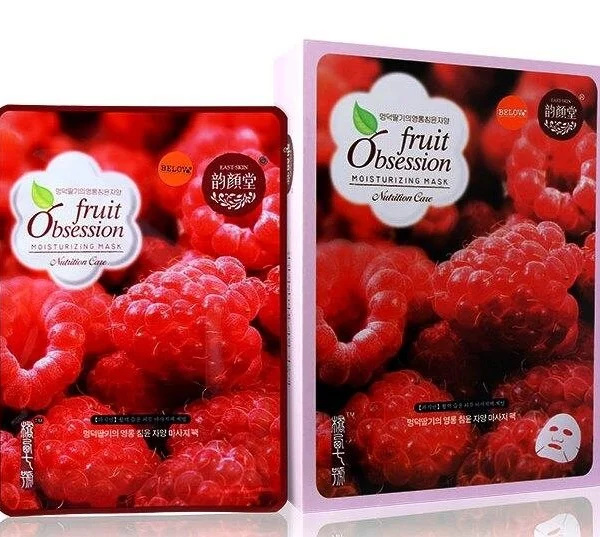 Маска тканевая для лица с экстрактом Малины Fruit Obsession Moisturizing Mask Raspberry, Таиланд