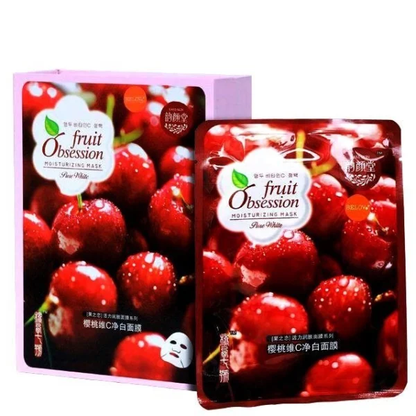 Маска тканевая для лица с экстрактом Вишни Fruit Obsession Moisturizing Mask Cherry, Таиланд
