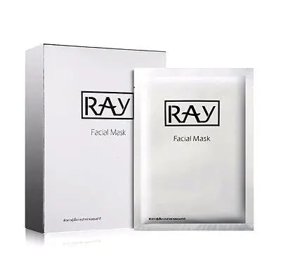 Маска увлажняющая для лица с Коллоидным Серебром Ray Facial Mask Silver, 10 шт., Таиланд