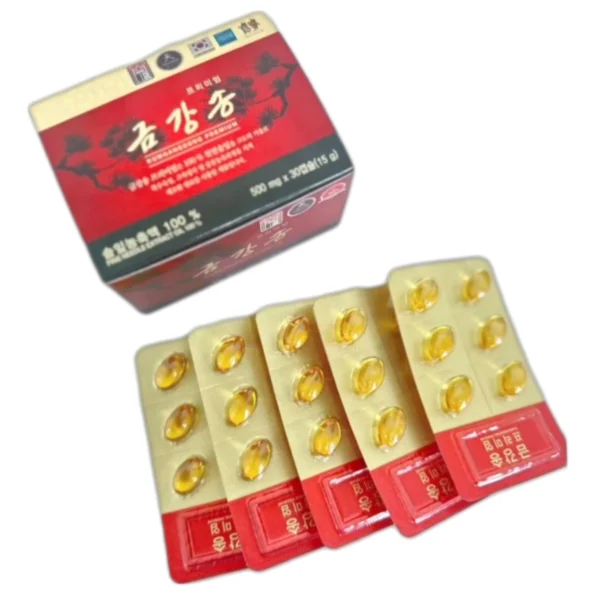 Масло корейской красной сосны Pine Needle Extract Oil Cheong Song Won Kumgangsong Premium, 30 капсул, Корея