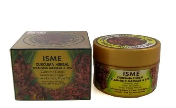Массажный крем-маска для лица с имбирем и куркумой Isme Curcuma Herbal Cleansing Massage  Spa, 40 мл. Таиланд