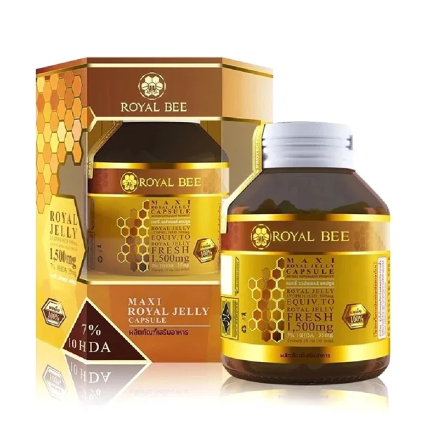 Маточное молочко в капсулах Royal Bee Maxi 1500 мг., 30 капсул