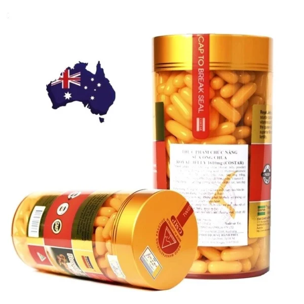 Маточное Молочко высококонцентрированная формула Costar Royal Jelly 1610 mg. 120 капсул Австралия
