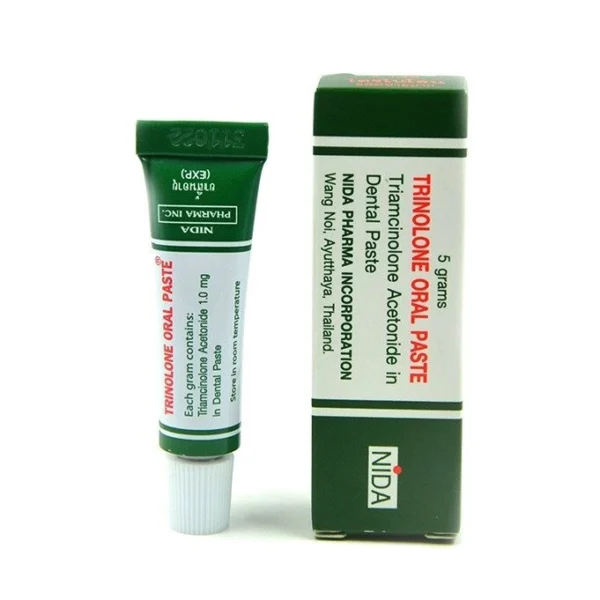 Мазь для полости рта от стоматитов и воспалений Nida Trinolone Oral Paste, 5 гр. Таиланд