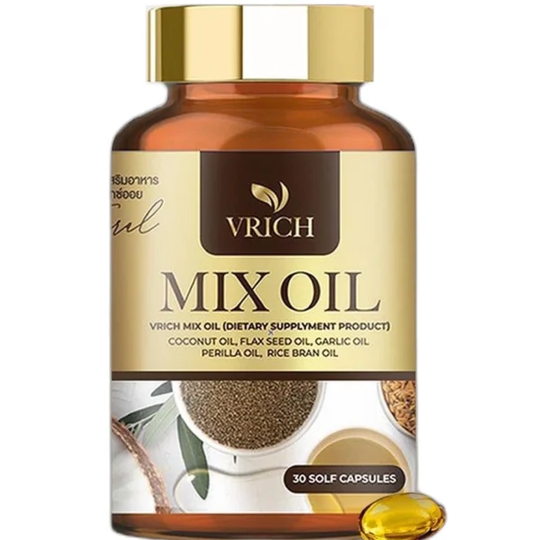 Витаминные капсулы с 5 маслами Mix Oil Vrich для волос и кожи лица