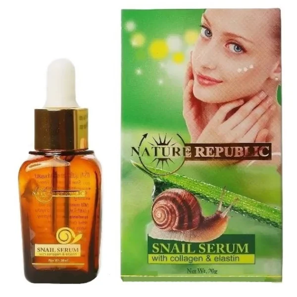 Сыворотка с улиткой, коллагеном и эластином Nature Republic 20 мл
