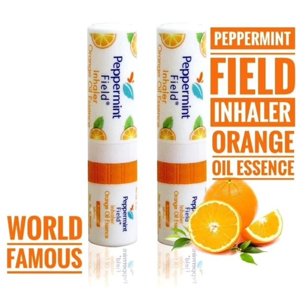 Назальный тайский ингалятор с маслом Апельсина Peppermint Pield Orange Oil Essence, 2 мл. Таиланд