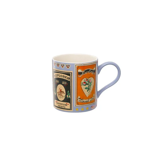 Cath Kidston Blue Rosie Fine China Mug Keep Kind Оригинал