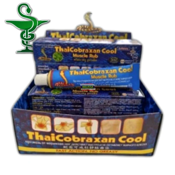 Обезболивающая мазь с ядом змеи от варикоза ThaiCobraxan Cool Muscle Rub Fast Action, 20 гр. Таиланд
