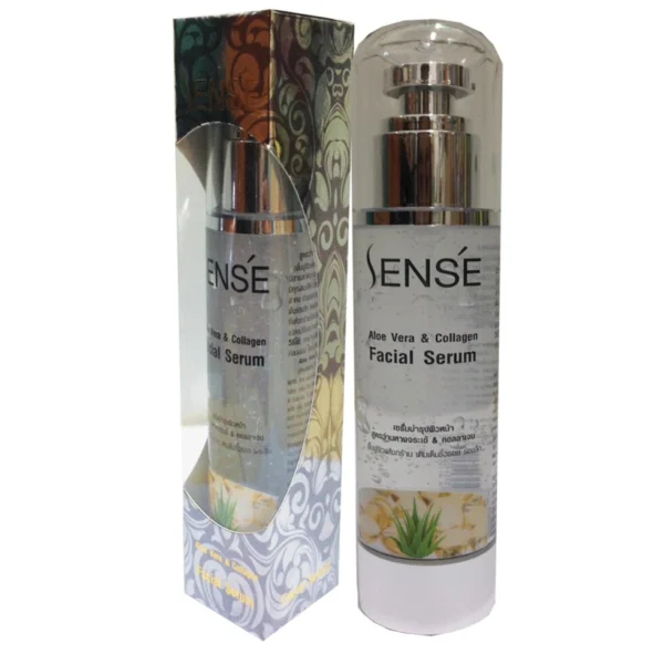 Омолаживающая сыворотка для лица Коллаген+Алоэ Вера Sense Virgin Coconut Oil Facial Serum,100 мл. Таиланд