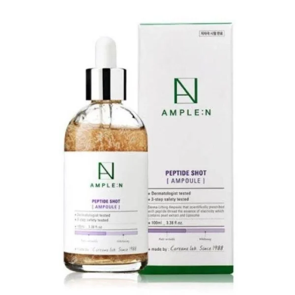 Омолаживающая сыворотка с Пептидами Coreana Lab Ample:N Peptide Shot Ampoule, Корея 100 МЛ.