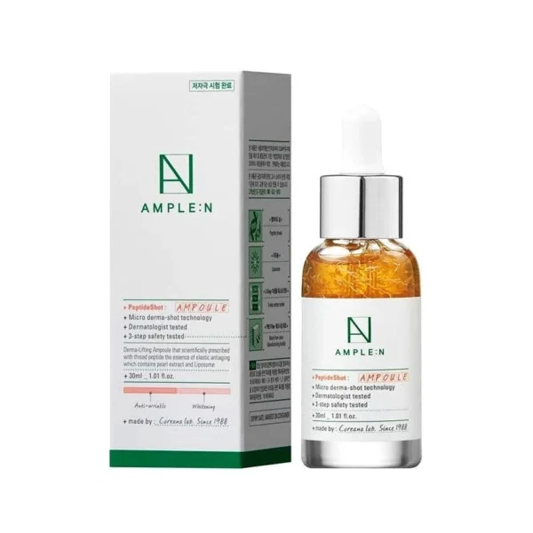 Омолаживающая сыворотка с Пептидами Coreana Lab Ample:N Peptide Shot Ampoule, Корея