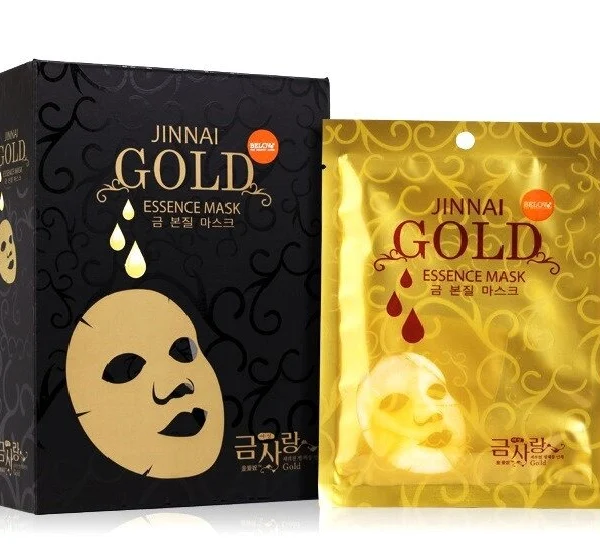 Омолаживающая тканевая маска для лица с Золотом Belov Jinnai Gold Essence Mask, Таиланд