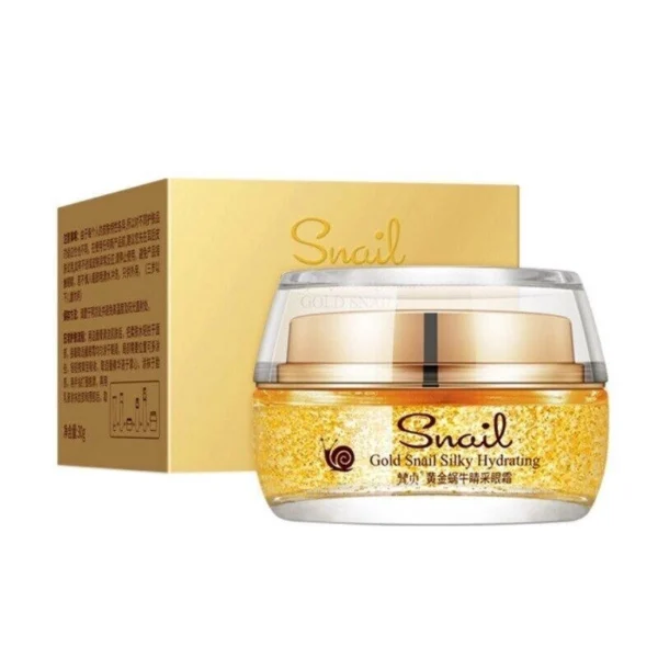 Омолаживающий крем-гель с муцином Улитки и Золотом Venzen Skin Queen Silky Hydrating Skin Gold Snail 30 мл.