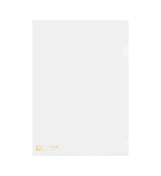 ELEPHANT Plastic Folder A4 White (12/Pack) Оригинал