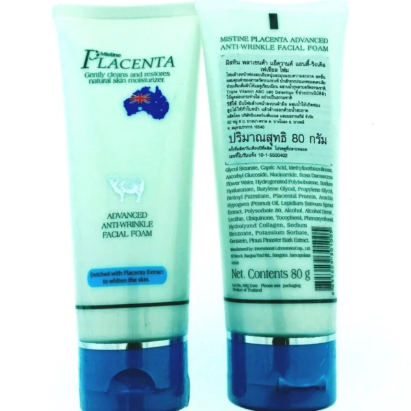 Пенка для умывания с экстрактом плаценты овцы Mistine Sheep Placenta Facial Foam, 80 мл., Таиланд