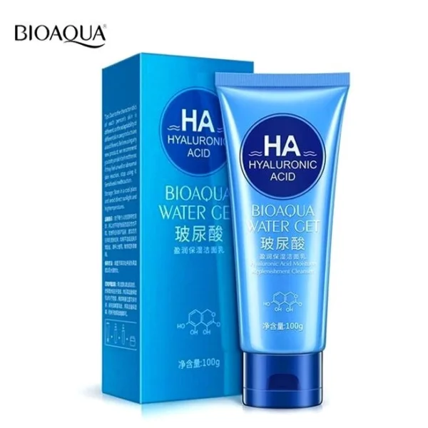 Пенка для умывания с Гиалуроновой Кислотой Bioaqua Water Get HA Hyaluronic Acid, 100 мл. Таиланд