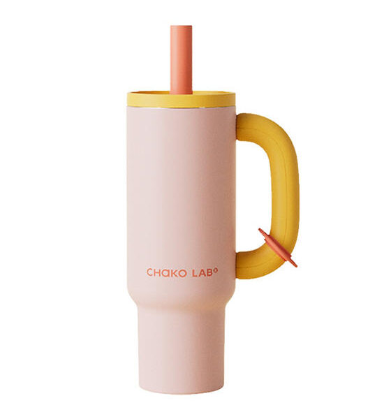 CHAKO LAB BAWANG PINKORANGE CERAMIC COATING THERMOS CUP Оригинал