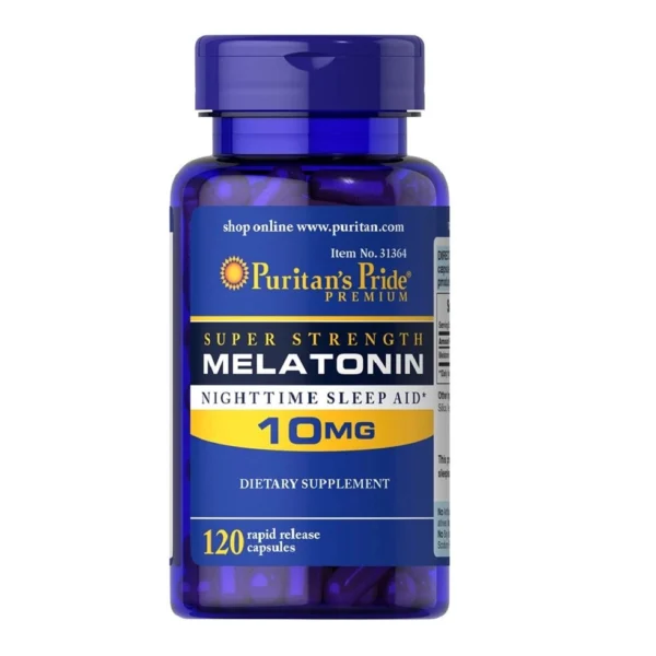 Препарат для нормализации сна Puritan’s Pride Melatonin 10 mg. 120 капсул США