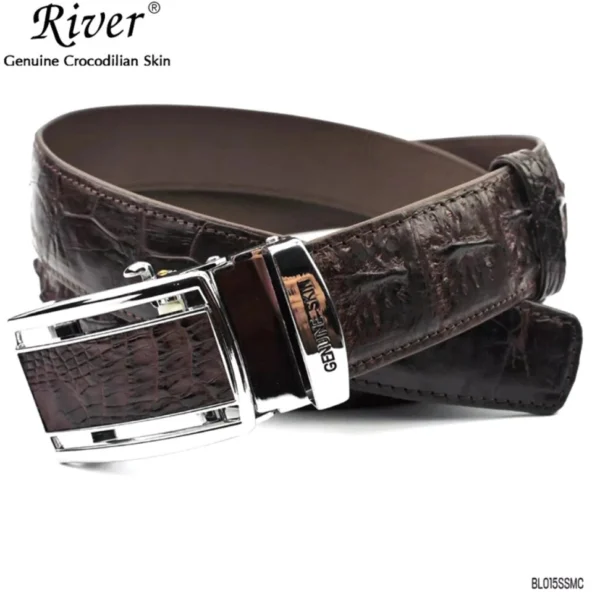 Ремень из натуральной кожи крокодила River Strap Crocodile Leather, Таиланд