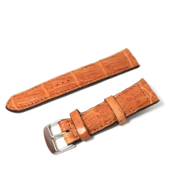 Ремешок для часов из Натуральной Кожи Крокодила Anas Genuine Crocodile Leather, 18 мм.