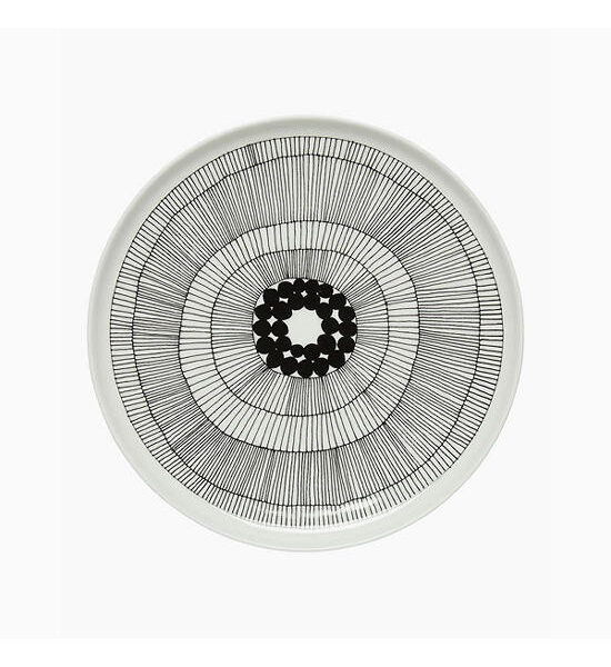 MARIMEKKO Black Siirtolapuutarha plate 25cm Оригинал