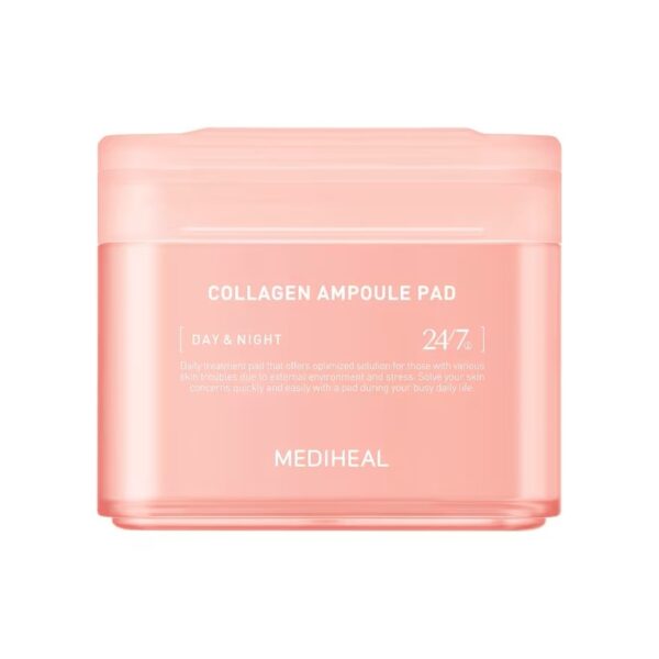 Mediheal Collagen Ampoule Pad 100'S แผ่นบำรุงผิวหน้า กระชับผิวหย่อนคล้อย ลดริ้วรอย Оригинал