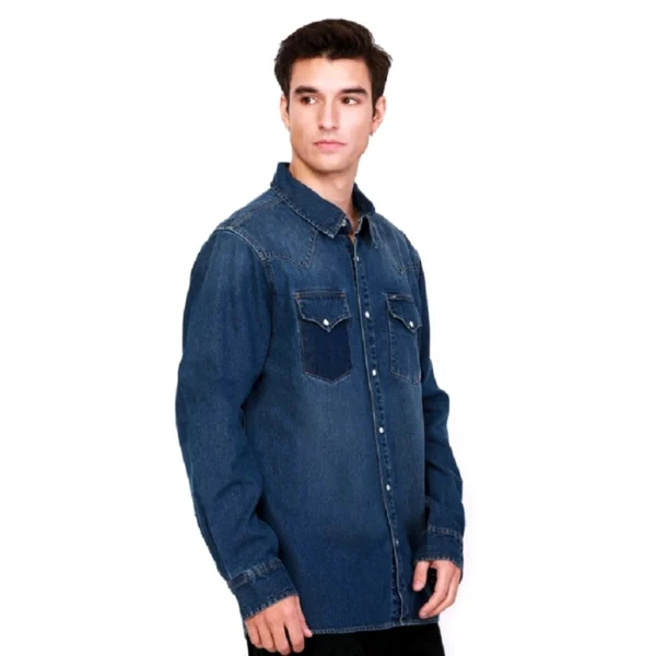 Рубашка мужская джинсовая Lee Reimagined Regular 101+ Denim, модель LE L2006104 (оригинал) XL