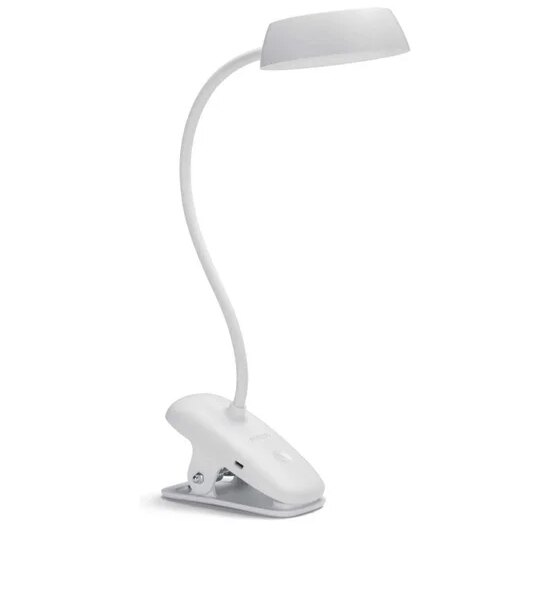 PHILIPS LIGHTING Desklamp LED Donutclip 3W DONUTCLIPDSK201 White Оригинал