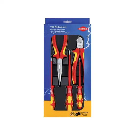 KNIPEX Tool Set w/Screwdrivers VDE model.002013 Yellow, Red Оригинал