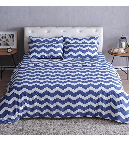 LUCKY MATTRESS 5 FT. CD 015 BED SHEET AND DUVET COTTON 100% SIGNATURE COTTON COLLECTION BLUE Оригинал