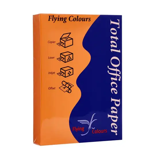 Flying 23 Color Copier Paper A4 80gsm. Dark Orange (500Sheets) Оригинал