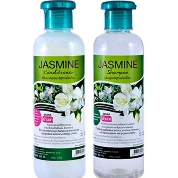Шампунь + кондиционер для волос Жасмин / Jasmine shampoo + conditioner, Banna, Таиланд, 360+360 мл.