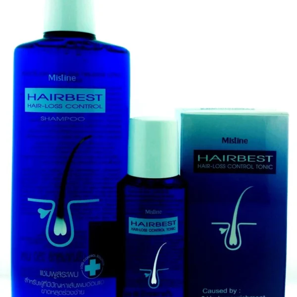 Шампунь лечебный и тоник против выпадения волос Mistine Hairbest Hair-Loss Shampoo and Tonic, Таиланд