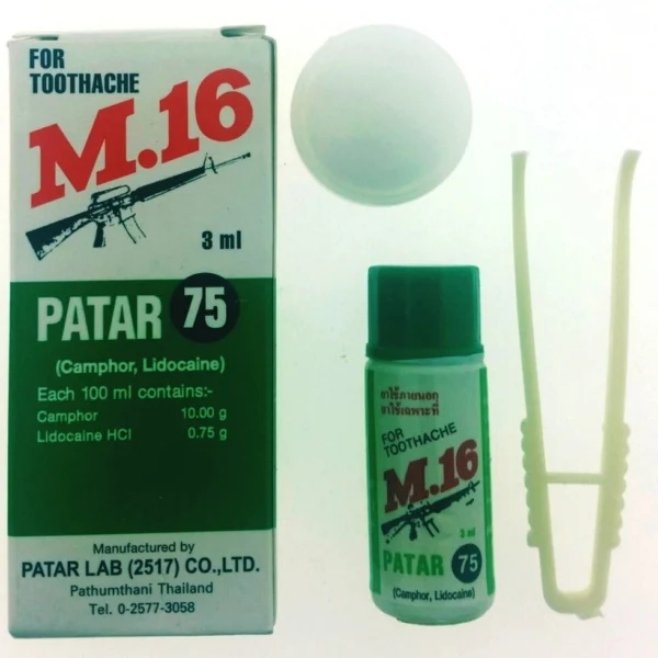 Скорая помощь при зубной боли M. 16 Patar For Toothache, 3 мл., Таиланд