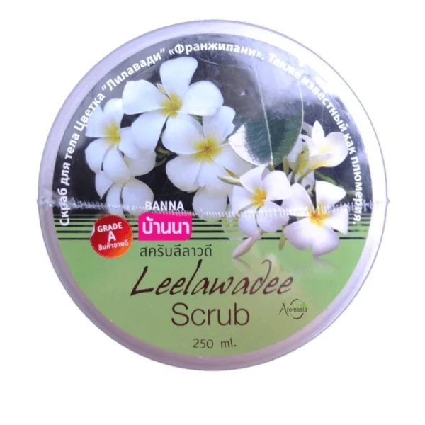 Скраб для тела с ароматом ФРАНЖИПАНИ (ЛИЛАВАДИ)  Banna 250 мл / Banna Leelawadee body Scrub 250 ml,  Таиланд
