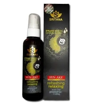 Спрей минеральный для лица с Пептидом Sritana Syn-Ake Mineral Water Facial Spray, 120 мл., Таиланд