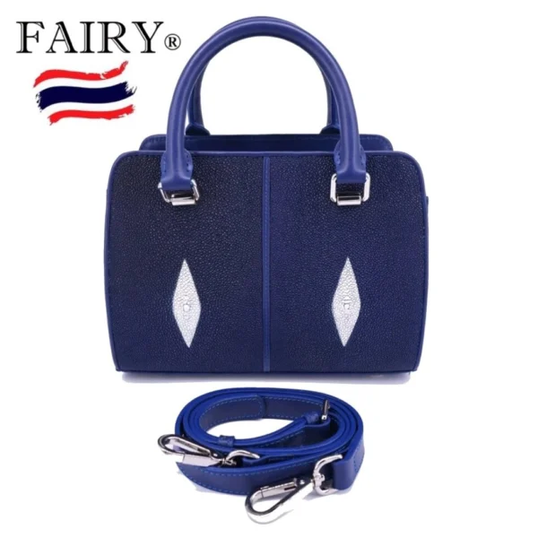 Сумка женская из натуральной кожи Ската Fairy Genuine Leather Product Model SRT203, (синий)