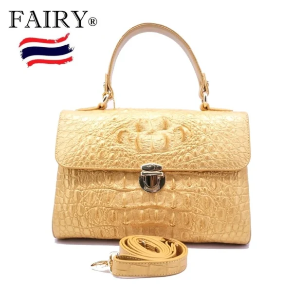 Сумка женская из натуральной Крокодиловой кожи Fairy Genuine Leather Product Model CR N065, Таиланд