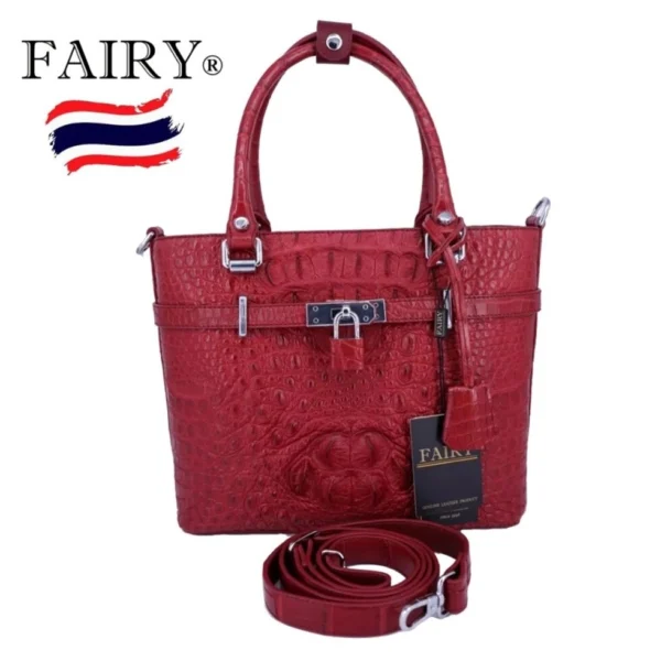 Сумка женская из натуральной Крокодиловой кожи Fairy Genuine Leather Product Model CR N100, Таиланд